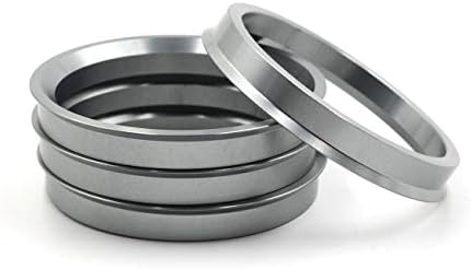 Lu hwn 4x4 66,6 до 57,1 сив алуминиумски центар за центрични прстени - пакет од 4