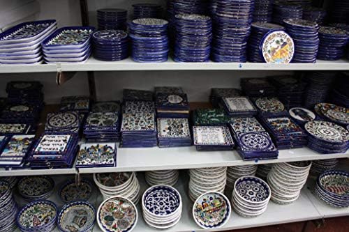 Gенски керамички Сад подароци За Загревање На Куќата керамички сини и бели чинии