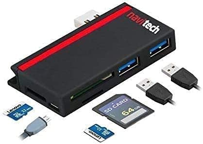 Navitech 2 во 1 ЛАПТОП/Таблет USB 3.0/2.0 Центар Адаптер/Микро USB Влез СО Sd/Micro SD Картичка Читач Компатибилен Со Dynabook Сателит
