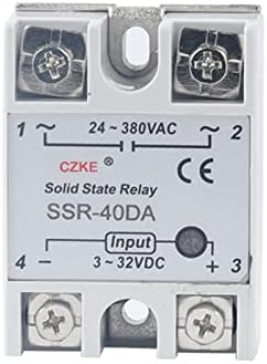 XJIM Solid State Relay SSR 10DA 25DA 40DA DC CONTROL AC бела школка единечна фаза без пластично покритие 3-32V влез DC 24-380V