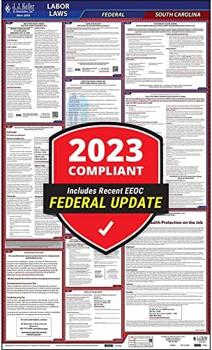 2023 Јужна Каролина И Федералниот Закон За Работни Односи Постер-Оша Во Согласност Со Сите-Во-Едно Ламиниран Постер