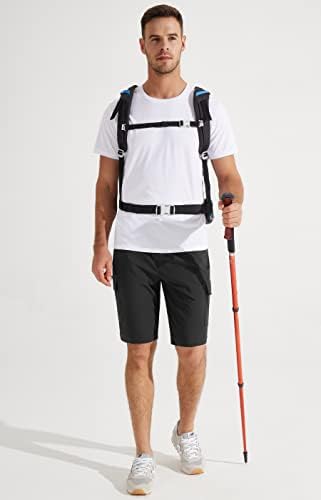 Либин Машки пешачки шорцеви лесни, брзи суви атлетски обични шорцеви за голф на отворено активен патент џебови