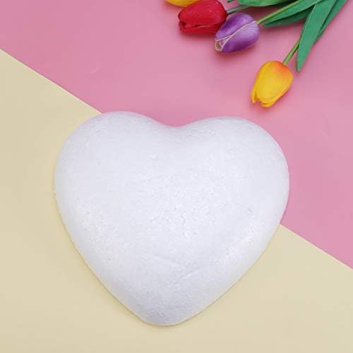 Абаодам свадбени декор порибници за порибување на бело срце во облик на полистирен пена занает занает DIY моделирање цвет аранжман за свадбена