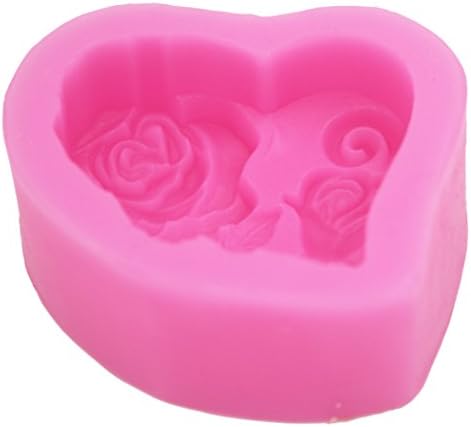 Срце роза 50110 занаетчиска уметност силиконски сапун занаетчиски калапи DIY рачно изработени сапуни со сапуни