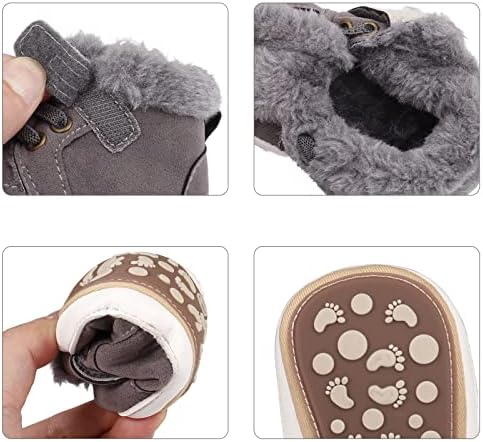 Чевли за бебиња естамико зимски кадифни гумени самостојни чизми