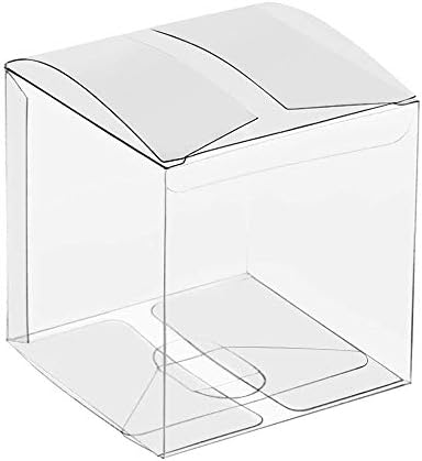 Сад Свадба Фаворизира® Јасно Кутии за Услуги 3x3x3, 50 пакет, Јасно Пет Пластични Кутии Транспарентен Корист Кутии За Денот на Благодарноста,