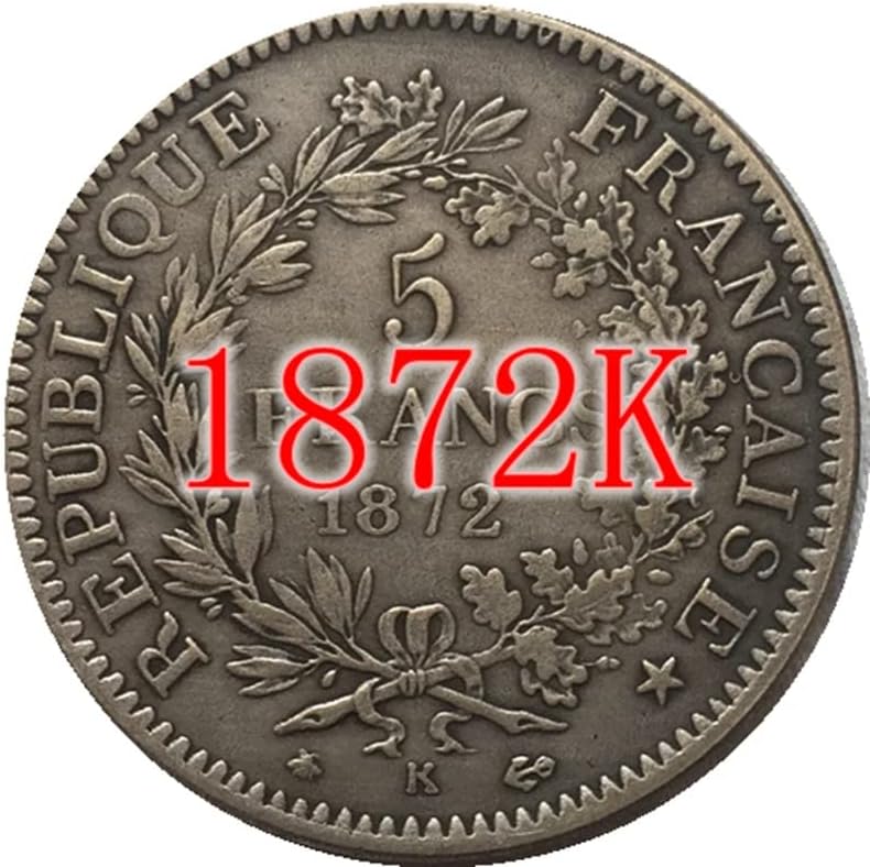 12 различни датуми француски монети чисти бакарни сребрени позлатени антички сребрени доларни занаети за монети можат да дуваат