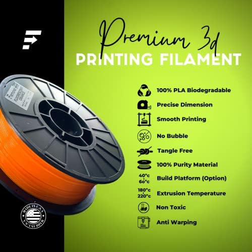 Филамент 1,75мм PLA 3D печатач Филамент, 1 кг лажица, димензионална точност +/- 0,03 мм, 3Д филамент за печатење