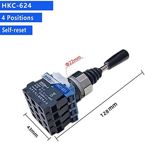 HALONE 1PCS HKC 22мм џојстик прекинувач моментален монолеверски крст-рокер мајстор прекинувач 2/4-насочен само-ресет само-заклучување