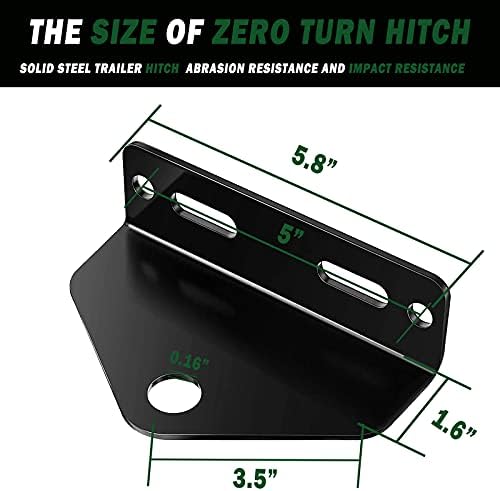 Сет за влечење на Eilxmag Towing, Universal Heavy Dution Zero Turner Trailer Hitch & Showse Neodymium Magnetic Lawn Train Trailer Hitch
