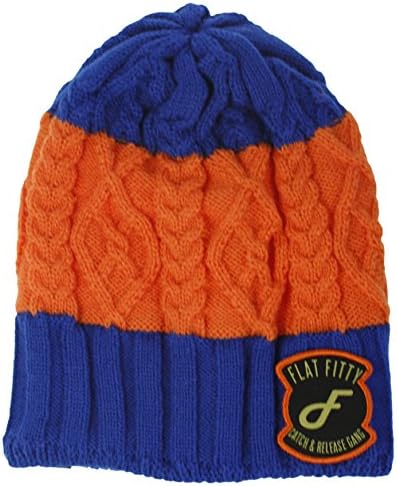 Flat Fitty Catch & Release Gang Batched Stripe Skully Beanie Cap