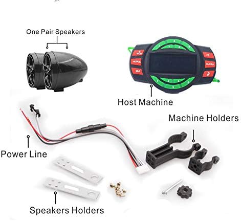 USB Bluetooth водоотпорен мотоцикл аудио радио звук Стерео звучници mp3