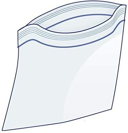 [8 x10 100 пакет - 2 мил] Homeygear јасни тешки пластични кеси со отклучен патент Топ 8 x 10 патент за складирање на патенти за кујна