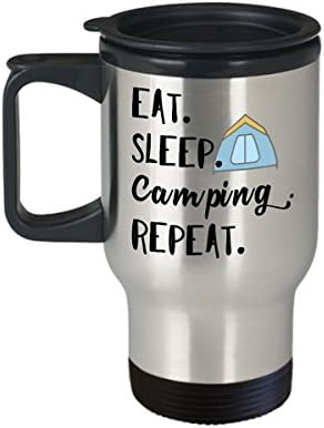 Јадете кампување за спиење Повторете го чашата за кафе, смешни идеи за роденденски подароци за одмор?