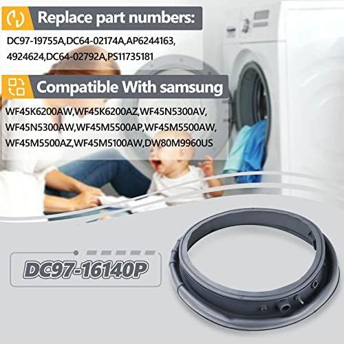 Надграден DC97-16140p мијалник за заптивка на вратата, заптивка за заптивка на вратата, компатибилен со машината за перење