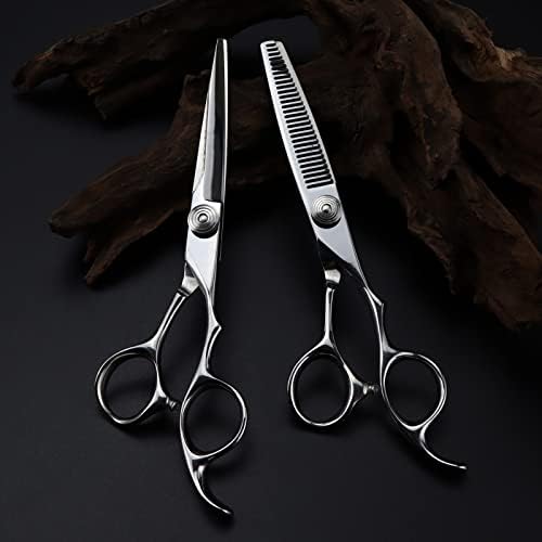 Ножици За сечење коса, 6 Инчни Јапонија 440с Луксузни Ножици За Сечење Ножици За Сечење Коса Разредување На Бербер Фризура Ножици