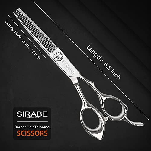 Професионални Ножици За Разредување На Косата Сечење Ножици За Заби, Сирабе 6.5 Бербер Мешање Текстурирање Ножици За Фризура Со Раб На