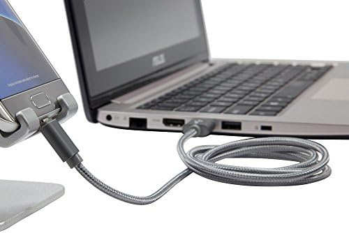 BoxWave Кабел Компатибилен Со Garmin GPSMAP 66i - Micro USB Издржлив, Плетен Микро USB Кабел За Полнење За Garmin GPSMAP 66i-Space