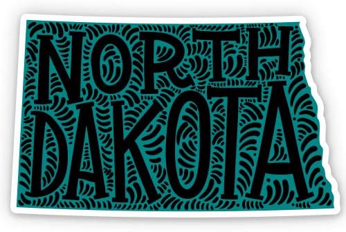 GT графика Северна Дакота форма Симпатична букви мајчин локален - 3 налепница за винил - за лаптоп за автомобили I -рампа Телефон Хард капа