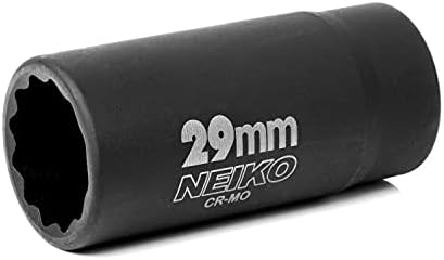 NEIKO 02522A 30mm Приклучок | 1/2 Диск Длабоко Влијание Приклучок | Вретено &засилувач; Оска Орев Приклучок | 12 Точка |Хром