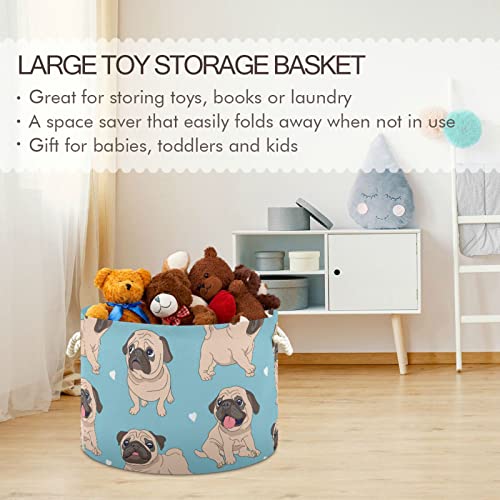 Симпатична куче срцева играчка за складирање корпа за складирање на расадници за складирање водоотпорен корпа за перење алишта за детска
