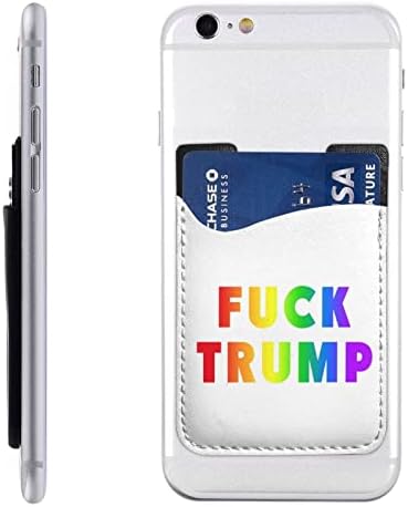 Ебам Трамп телефон назад еластичен држач за картички за ракави за ракави погоден за сите мобилни телефони повеќето паметни телефони