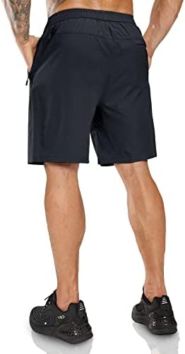 Шорцеви за трчање на мажи во Хаимонт 7 Брзи суви атлетски шорцеви со џебови со патенти за теретана за вежбање на отворено