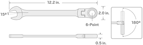 Тектон 1 инчен Комбиниран клуч за комбинирање на флексибилно раширање | WRN57018