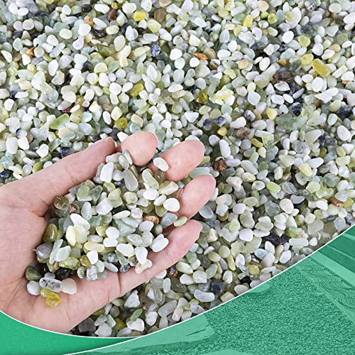 Суккулентни карпи за растенија мали камчиња за жардинери 11,8lb грашок од чакал, полирана полна почва почва мали декоративни камења