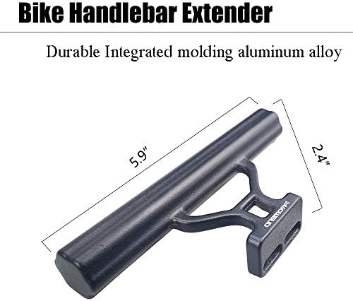 Зедна лента за велосипеди за велосипеди Extender двојна лента за продолжување на лентата Интегрирана легура за алуминиум за алуминиум - Двоен завртки
