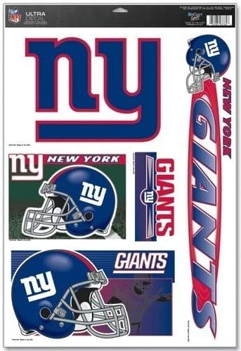 Wincraft NFL New York Giants 03784051 Multi Use Decal, 11 x 17