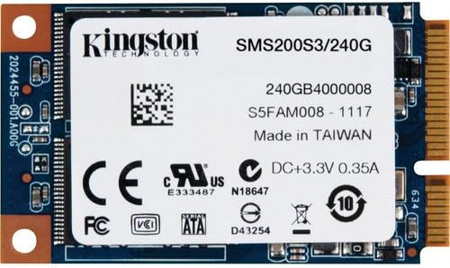 Кингстон Дигитален 60 GB SSDNow MS200 MSATA Solid State Drive за таблети со лаптопи и ултрабукови SMS200S3/60G