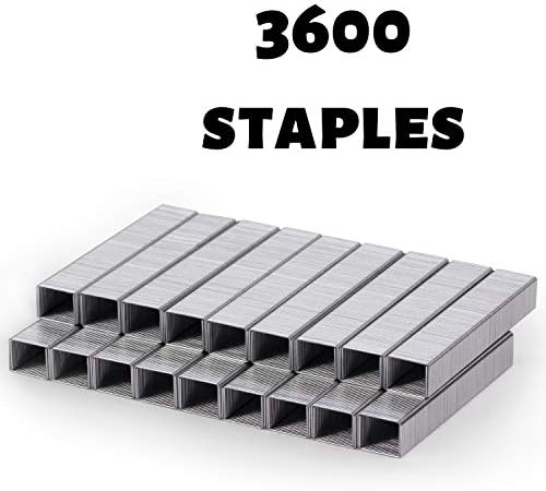 Г-дин Пен-Стејплс, тешки делови, 3600 компјутер, 60 листови со капацитет на листот, должина од 3/8 инчи, главни делови за степлер,