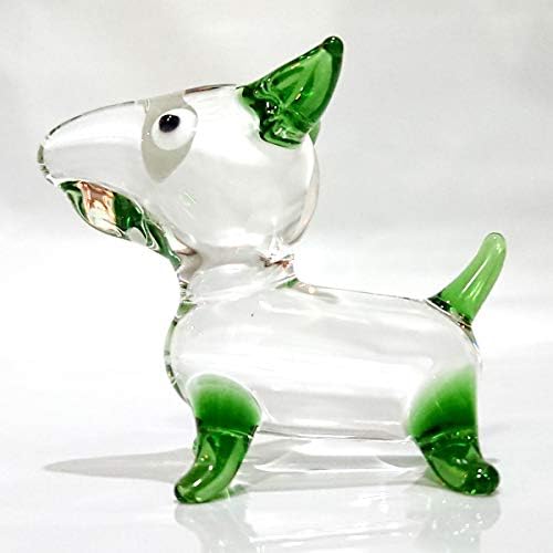 Сансукијај цртан филм кучиња минијатурни фигурини рачно разнесено стакло уметност животински колекционерски кучиња lightубители на