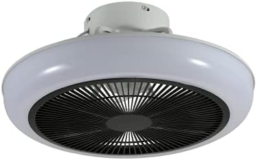 ОМГПФР модерен LED вентилатор за таванот со светло светло за промена на три бои и далечинска контрола прилагодлива брзина на ветер
