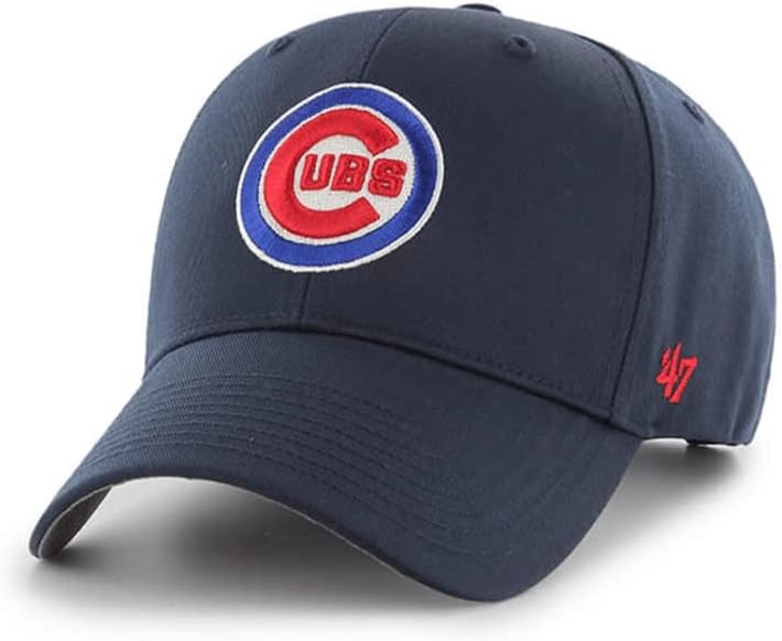 '47 Chicago Cubs Mens Mens Mensight подигна основна MVP прилагодлива Snapback морнарица сина капа со лого во боја на тимот