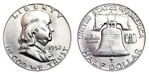 1952 Г Френклин Половина Долар $.50 Брилијантни Нециркулирани