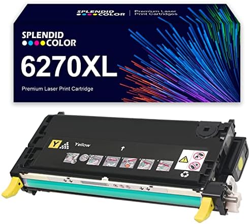 SplendidColor повторно воспоставена од 6270 Тонер за замена на кертриџ за кертриџ за Xerox Phaser 6270 Photobook Printer, Fujiflim