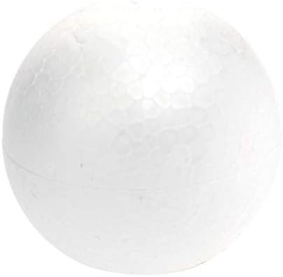 Clispeed новогодишна елка 10 парчиња топки 8 см занаетчиски топки од пена полистирен занаетчиски топки бели топчиња од пена моделирање