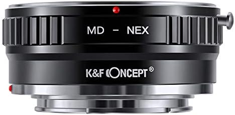 K&F концепт леќи за монтирање на адаптер за монтирање со Minolta MD MC леќи до Nex E-Mount Camera Camera со месинг материјал верзија 2