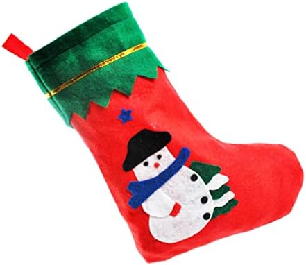 Абоофан 2 парчиња Божиќни чорапи за бонбони за бонбони торба Божиќни камиони чорапи елка виси украс за Божиќни украси за празници