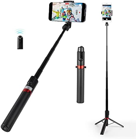 Smallrig Selfie Stick Tripod со Bluetooth Remote 130 cm Проширувачки патувачки лесен статив за селфи, стриминг во живо, видео конференција,