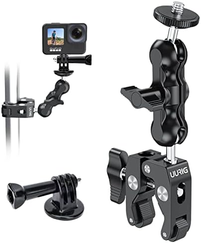 Uurig 52 Продолжувачки статив за камера + uurig 360 ° ротирајте го прицврстувачот на камерата со двојни топки