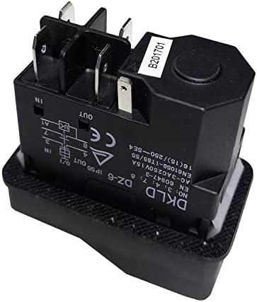 DKLD DZ -6 250V водоотпорен електромагнетски клупа на прекинувачи за прекинувачи на клупите IP55 Двоен Пол Нормално отворен прекинувач на копчето