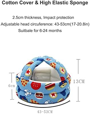 Бебе безбедносен шлем за бебиња за бебиња, заштитено за бебиња, кои се шетаат, кои се шетаат, трчање на новороденчиња, заштитени капаци на
