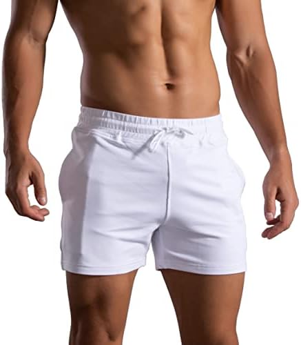 АСЛИМАН машки пижами шорцеви за вежбање во теретана во теретана што работи атлетски кратки панталони