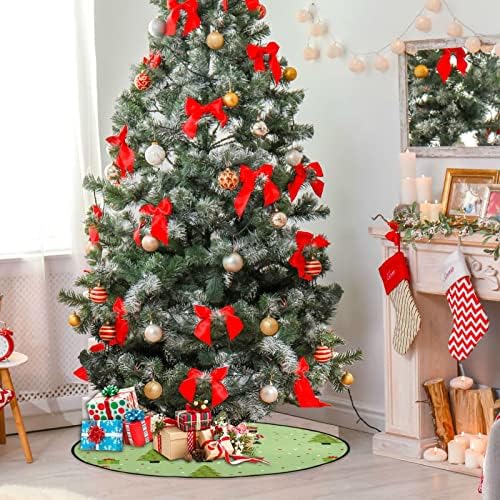 Купдада Оревокршачка елка елка елка душеци водоотпорно здолниште на дрво, зелен подарок Божиќ дрвја за држач