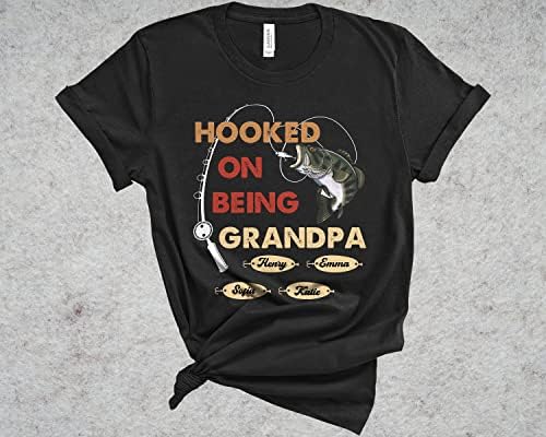 Прилагодено кука за да биде дедо рибарска кошула, подароци за риболов за Денот на таткото