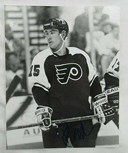 Pat Falloon потпишано автоматско автограм 8x10 Photo I - Автограмирани фотографии од NHL