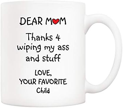 5ауп Смешни Подароци За Мајката На Мајката, Драга Мамо Благодарам 4 Бришење На мојот... Вашата Омилена Детска Кафе Кригла, Смешна Мајка